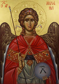 Orthodox Christian Icon of Saint Michael the Archangel – Mounted on Wood