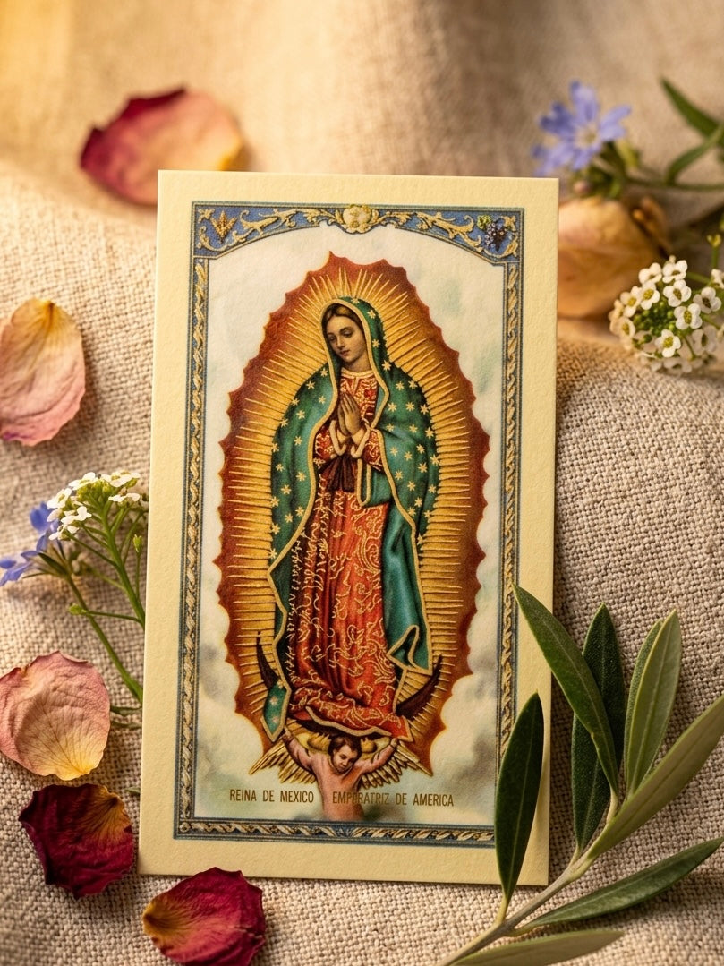 Our Lady of Guadalupe V2 Prayer Card