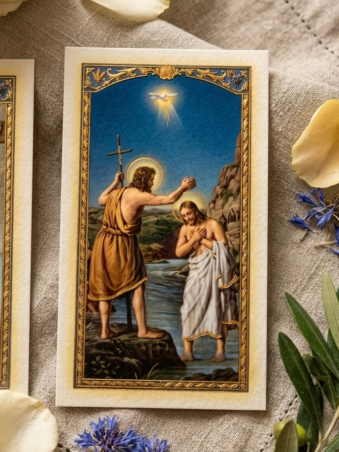 Baptism of Jesus Prayer Card