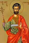 Orthodox Christian Icon of St. Longinus the Centurion – Mounted on Wood
