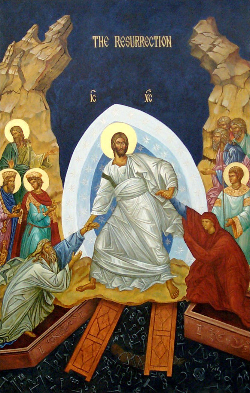 Orthodox Christian Icon of The Resurrection of Christ – Mounted on Wood