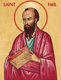 Orthodox Christian Icon of Saint Paul – Mounted on Wood