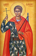 Orthodox Christian Icon of Evgeny Rodionov – Mounted on Wood
